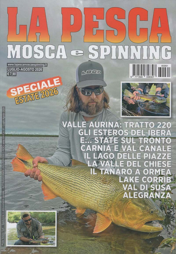 LA PESCA MOSCA E SPINNING N.61 - LUGLIO - AGOSTO 2026