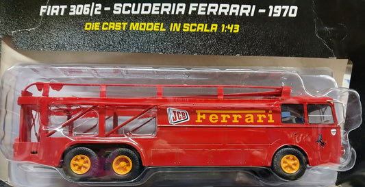 Racing Car Transporters VOL.2 - FIAT 306/2 SCUDERIA FERRARI - 1970 - SCALA 1/43 (Copia)