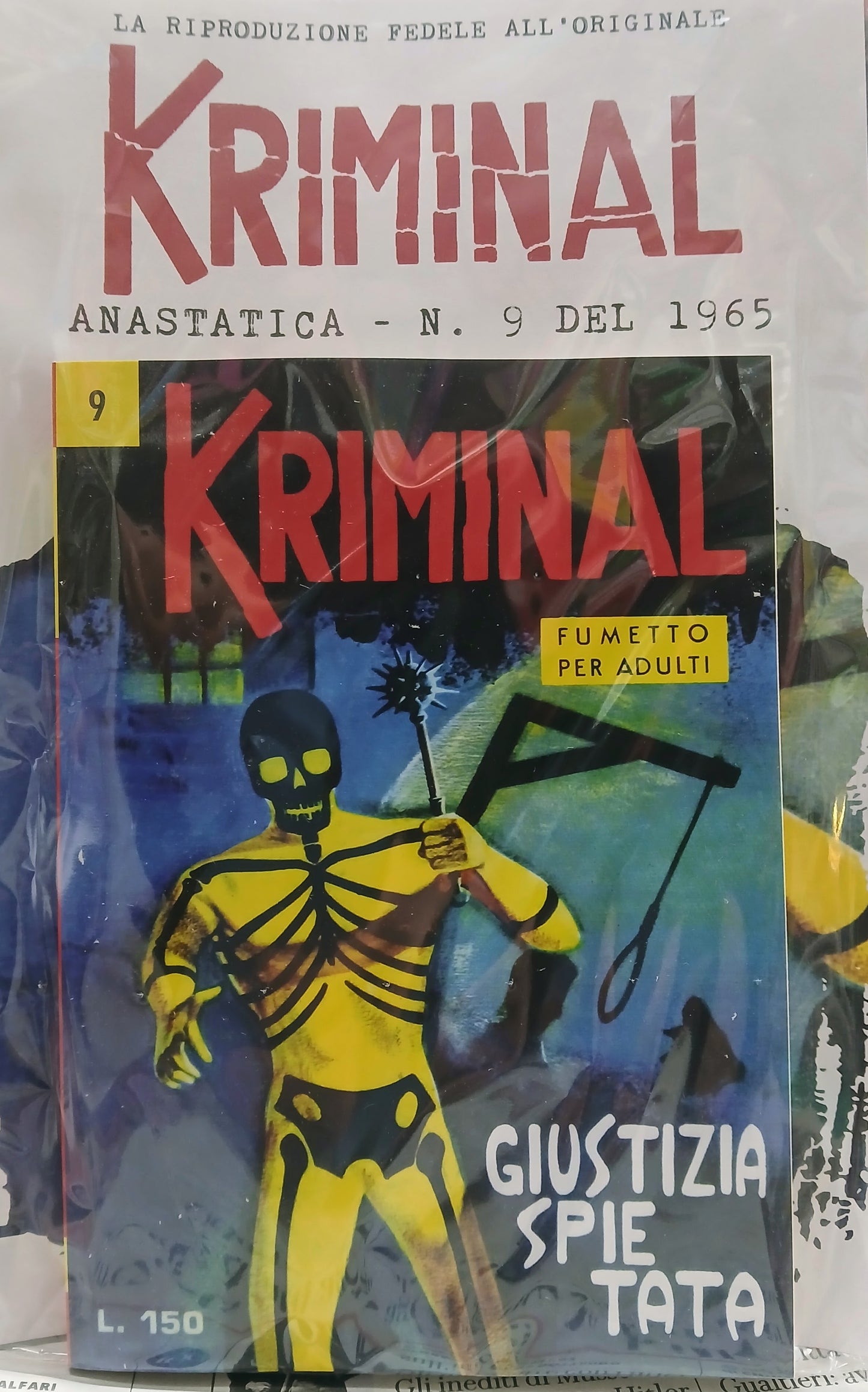 KRIMINAL ANASTATICA VOL. 9 - GIUSTIZIA SPIETATA