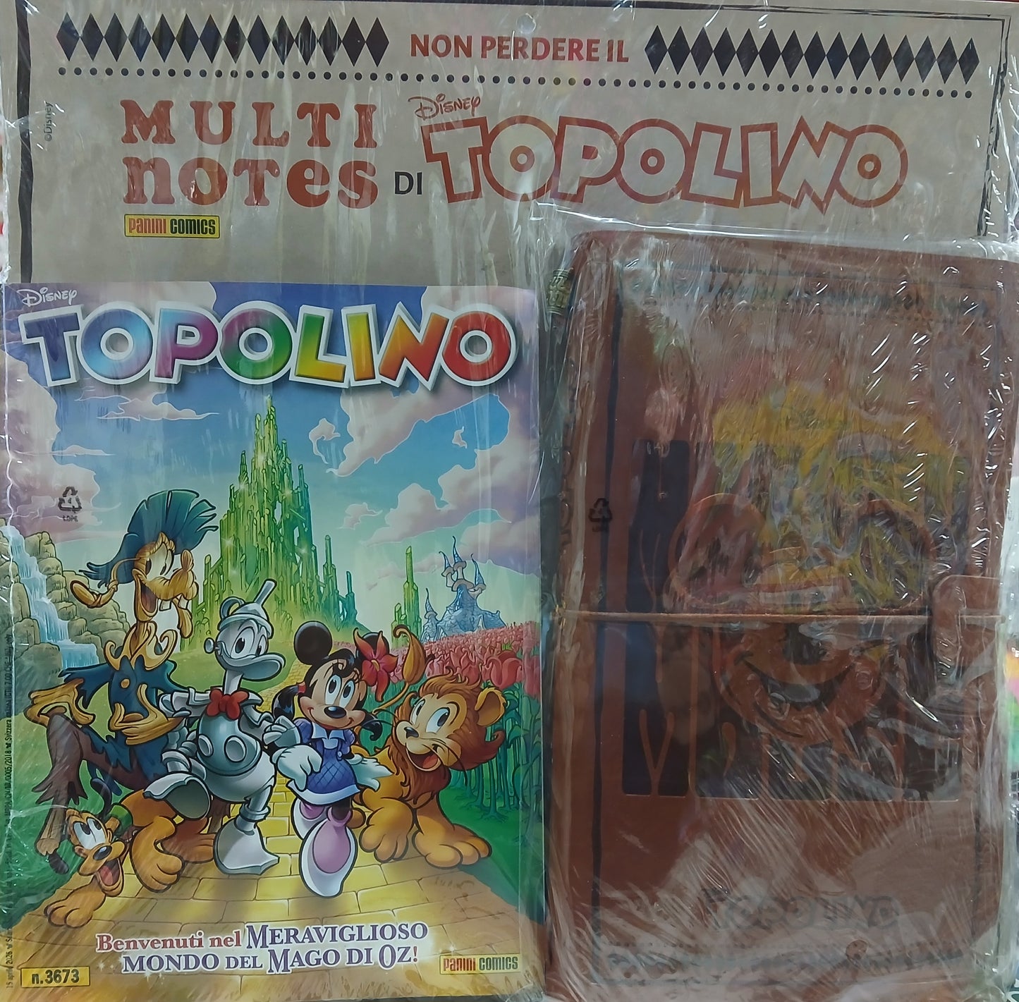 TOPOLINO 3673 + MULTINOTES DI TOPOLINO