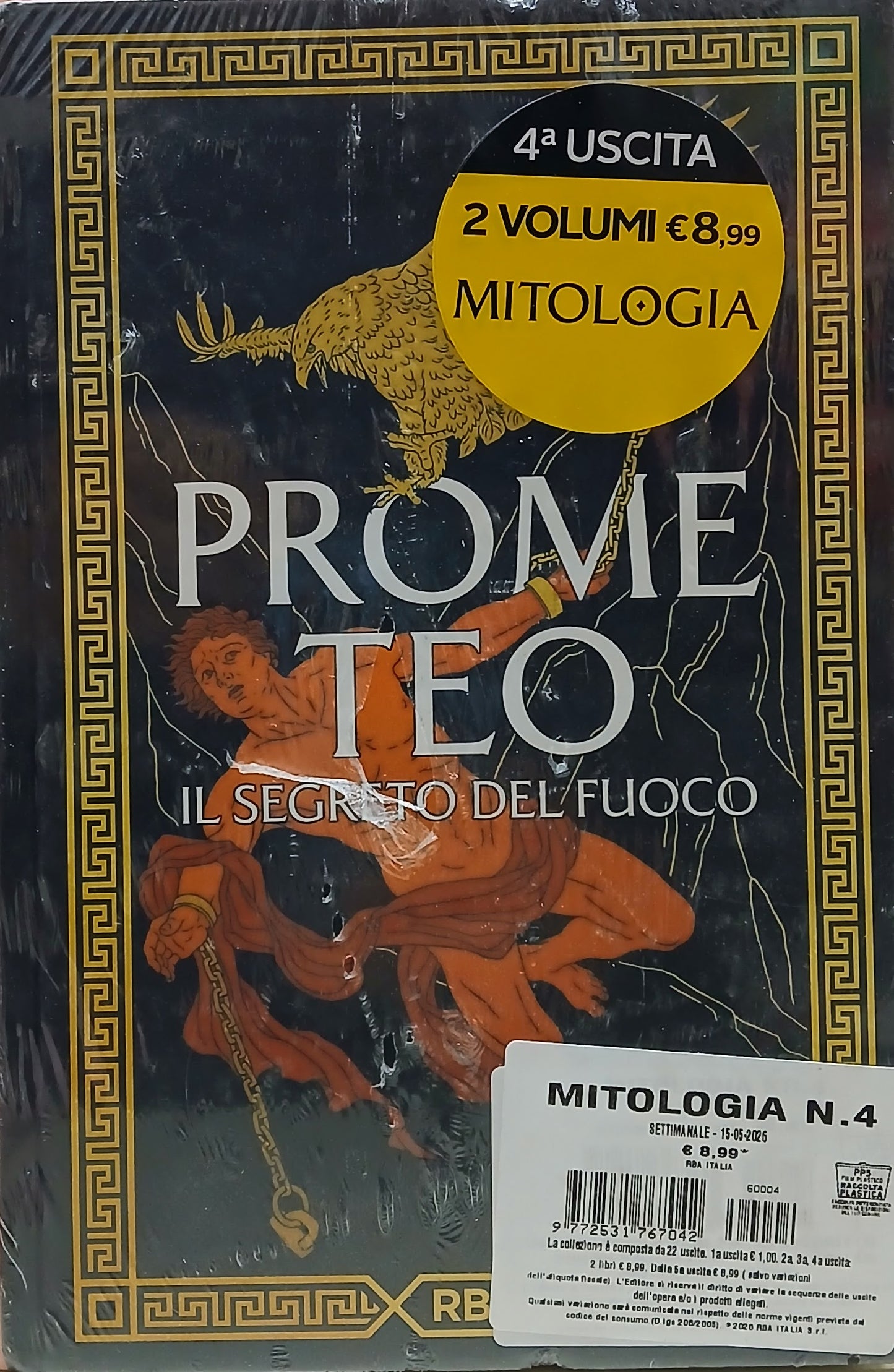 MITOLOGIA VOL. 4 - 2 VOLUMI - PROMETEO IL SEGRETO DEL FUOCO - PERSEO LO SGUARDO DI MEDUSA