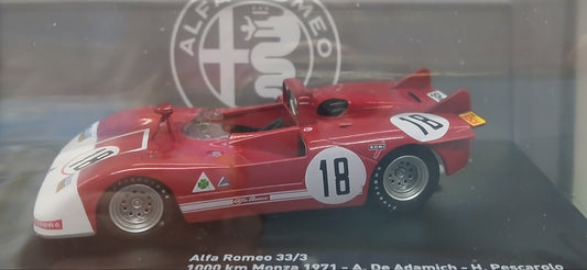 ALFA ROMEO SPORT COLLECTION VOL.37 - ALFA ROMEO 33/3 1000 KM MONZA 1971