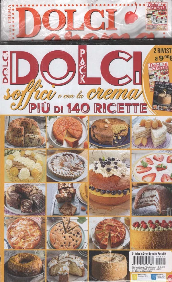 DI DOLCI IN DOLCI PACK - 2 VOLUMI - DOLCI SOFFICI E CON LA CREMA - DOLCI CON LA CREMA