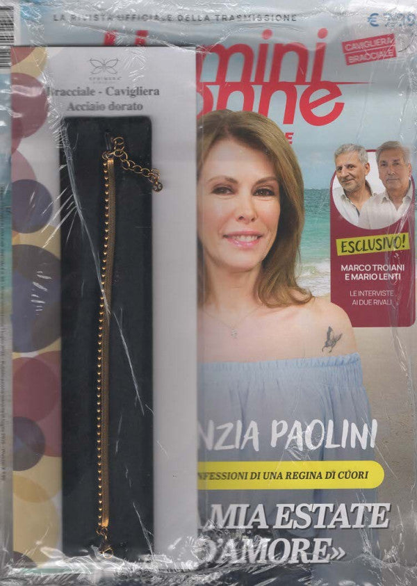 UOMINI E DONNE + BRACCIALE/CAVIGLIERA ACCIAIO DORATO N.55 - LUGLIO 2026