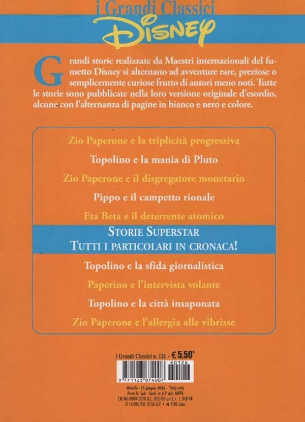 I GRANDI CLASSICI DISNEY N.126 - GIUGNO 2026