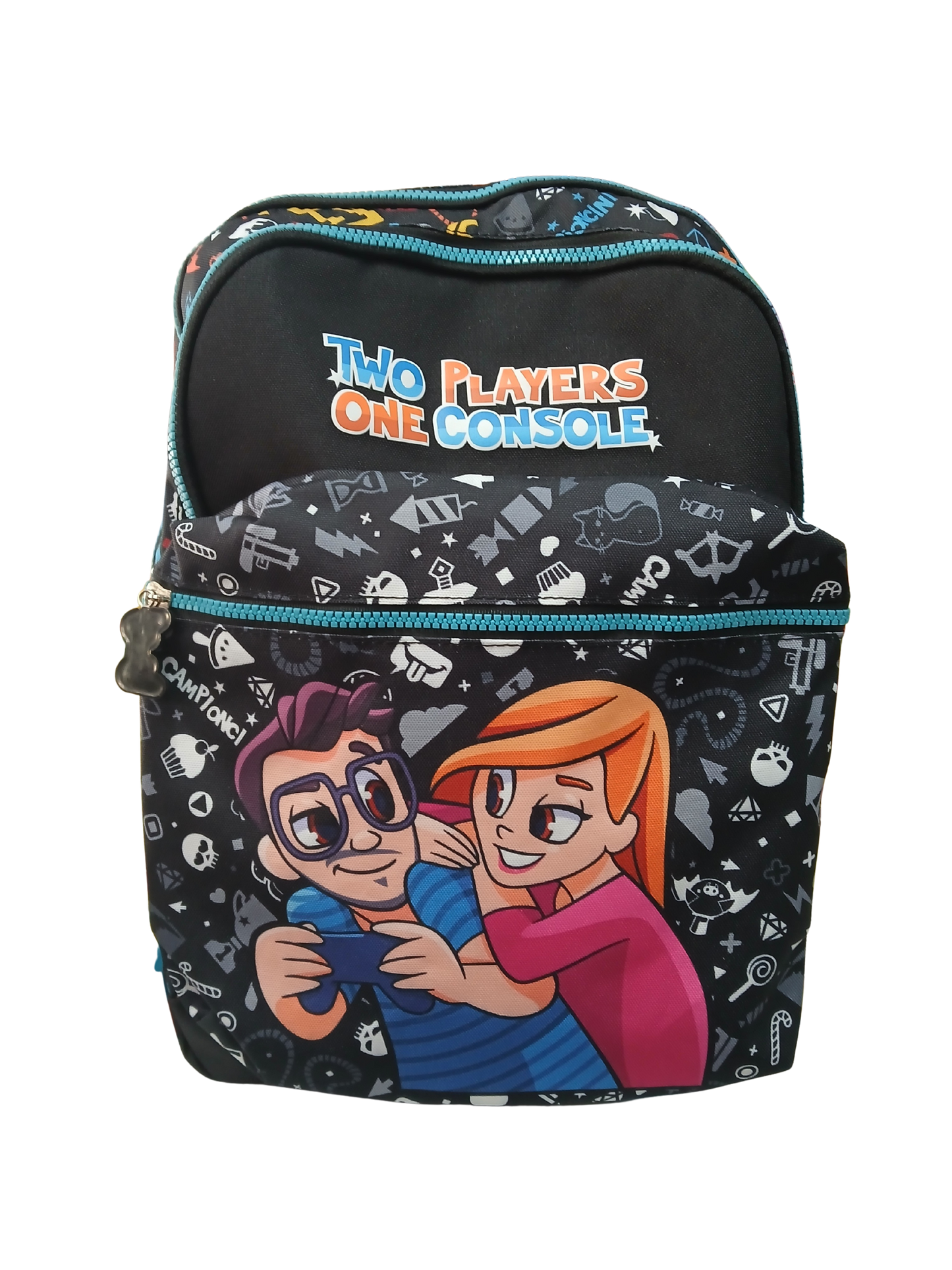 Zaino scuola Doppio Scomparto - Two Players One Console