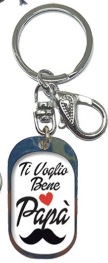 PORTACHIAVI MEDAGLIA - PAPA' TI VOGLIO BENE