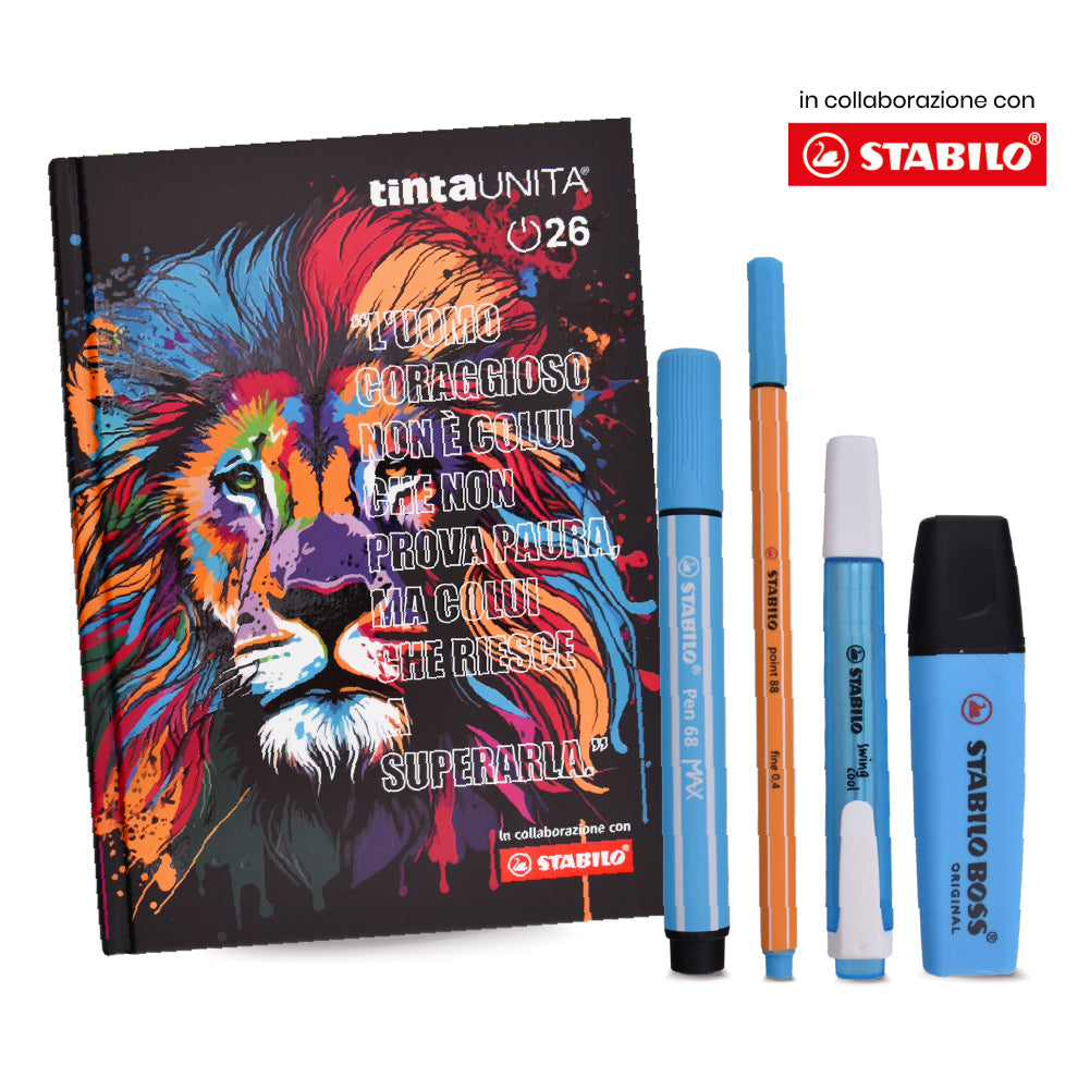 DIARIO TINTA UNITA STABILO 2026 + ACCESSORI