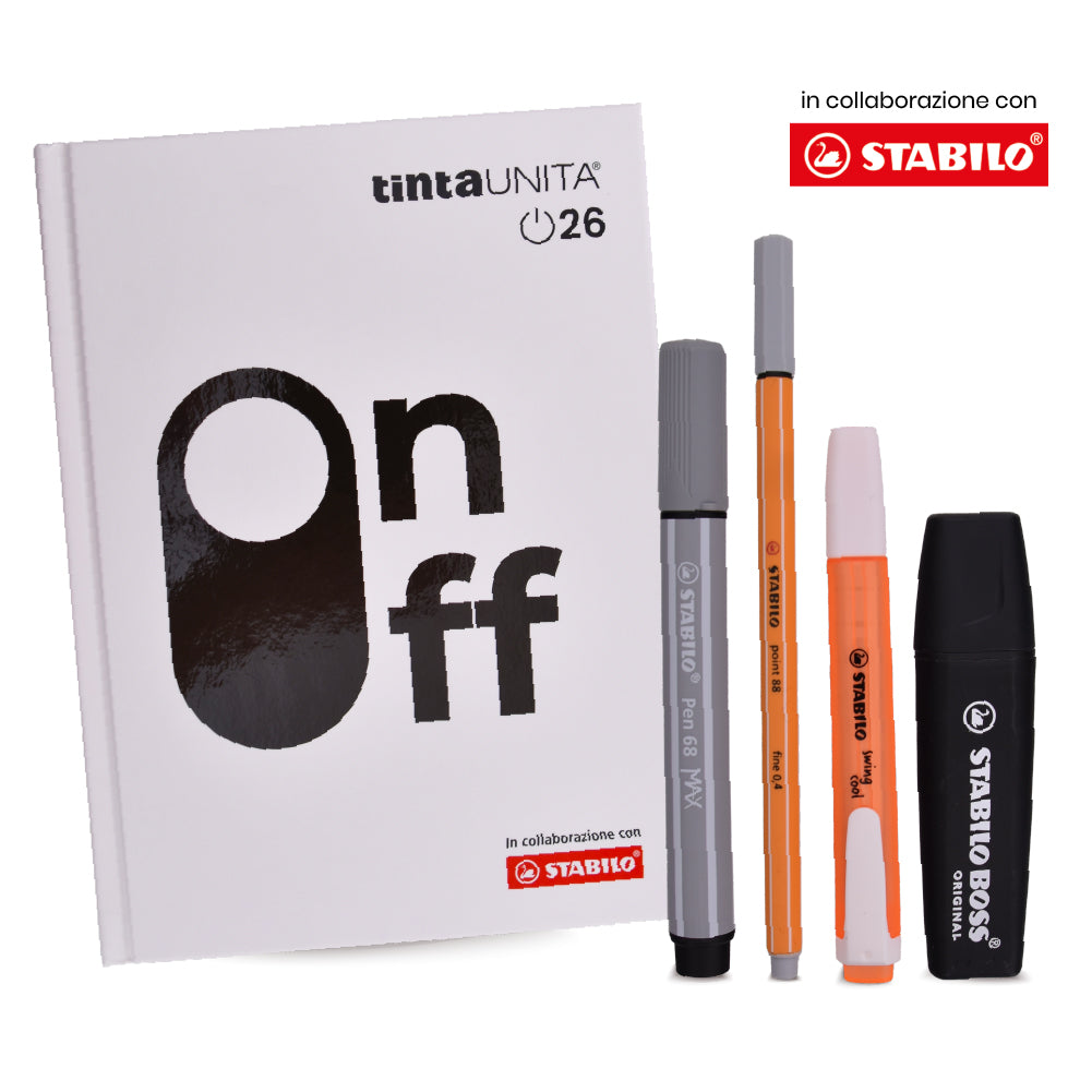 DIARIO TINTA UNITA STABILO 2026 + ACCESSORI