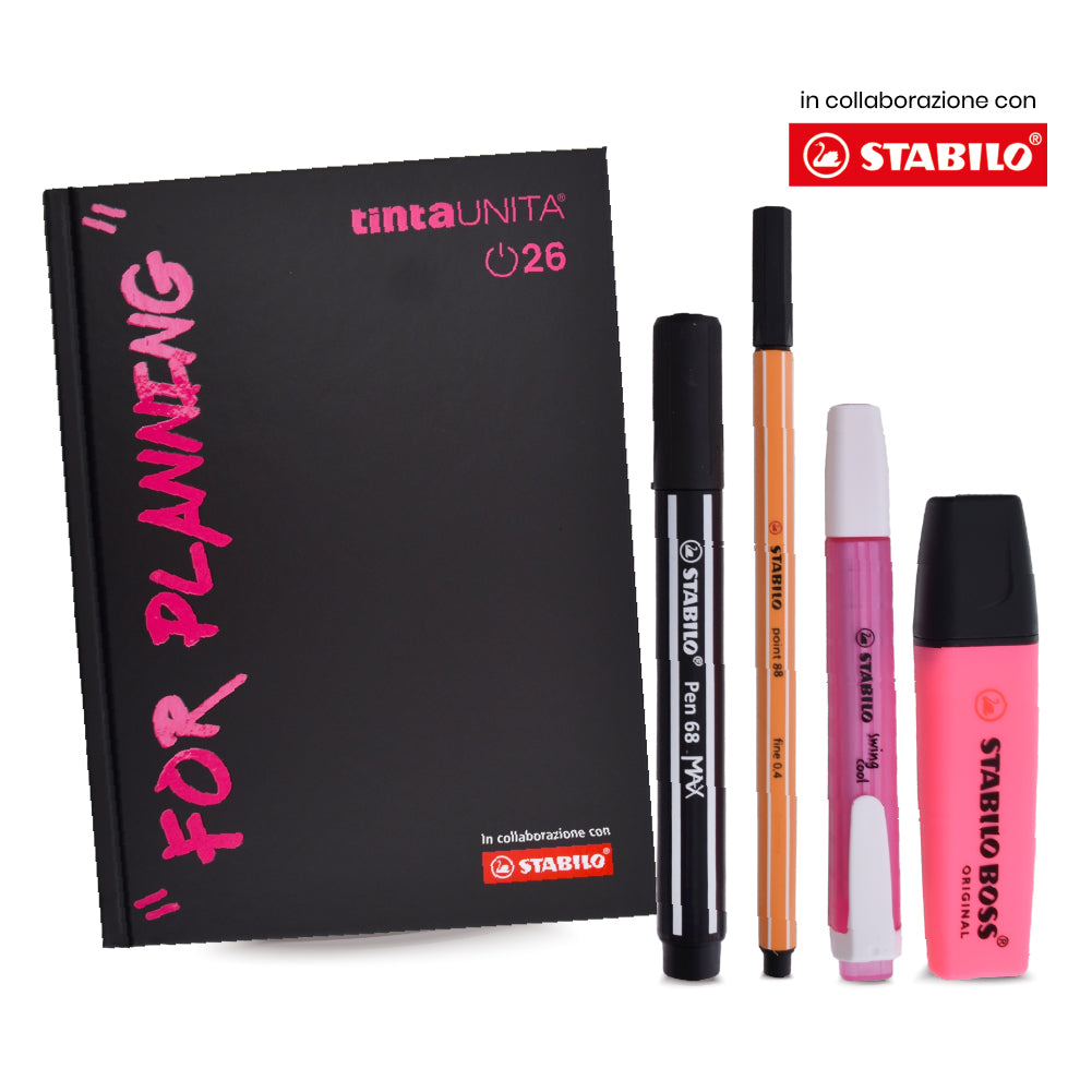 DIARIO TINTA UNITA STABILO 2026 + ACCESSORI