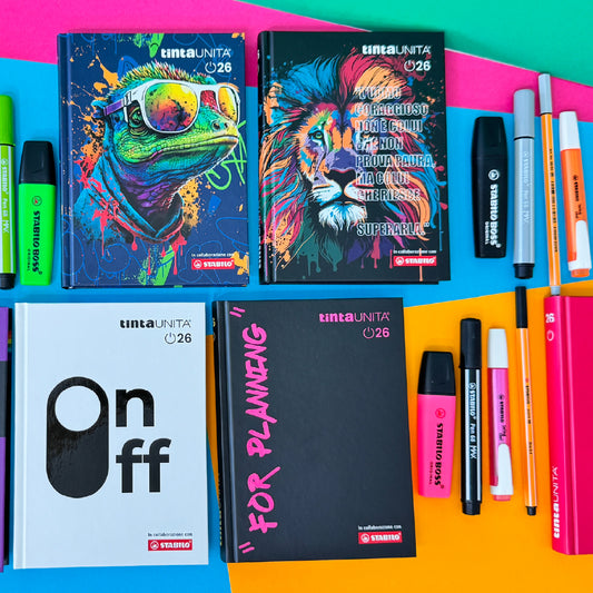 DIARIO TINTA UNITA STABILO 2026 + ACCESSORI