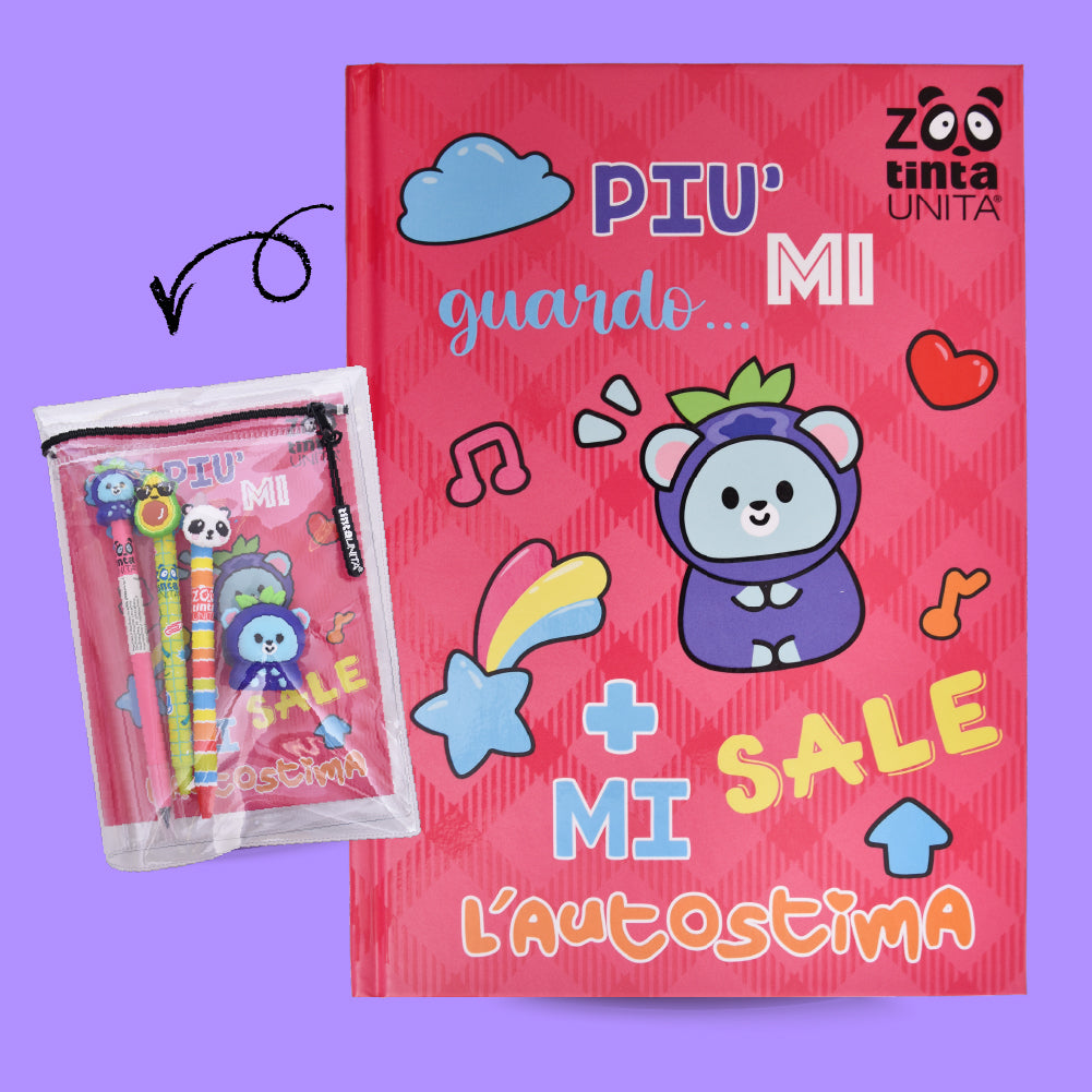 DIARIO TINTA UNITA ZOO 2026 girl + ACCESSORI
