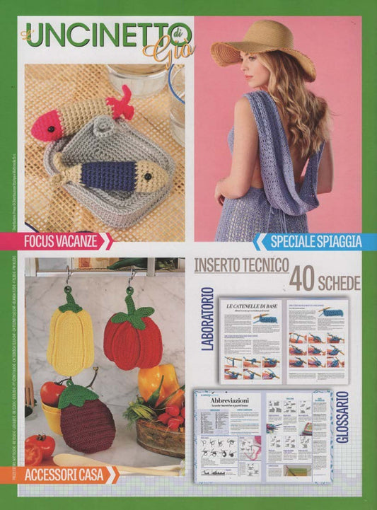L'Uncinetto di Giò - Crochet Outdoor N.56 - LUGLIO 2026