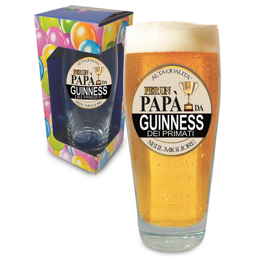 BICCHIERE BIRRA GUINESS - PAPA' DA GUINESS