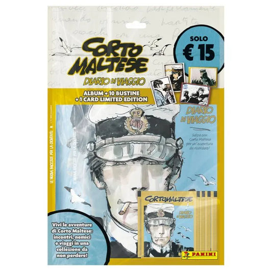 Corto Maltese – Diario di Viaggio Sticker e Trading Card Album - Starter Pack Panini