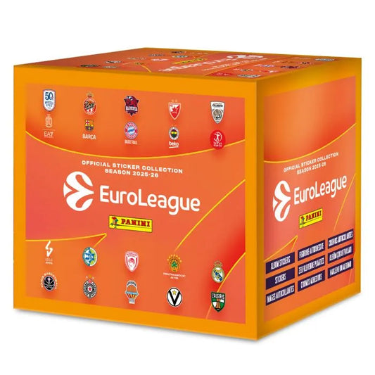 EuroLeague Sticker Collection 2025-26 Box da 36 Bustine Panini