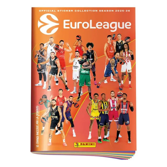 EuroLeague Sticker Collection 2025-26 Starter Pack Panini + 3 bustine