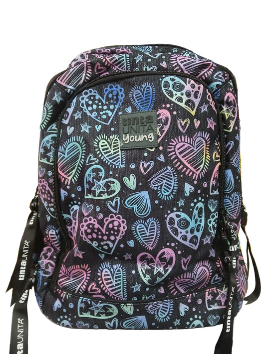 ZAINO DREAM GIRL NERO CON CUORI
