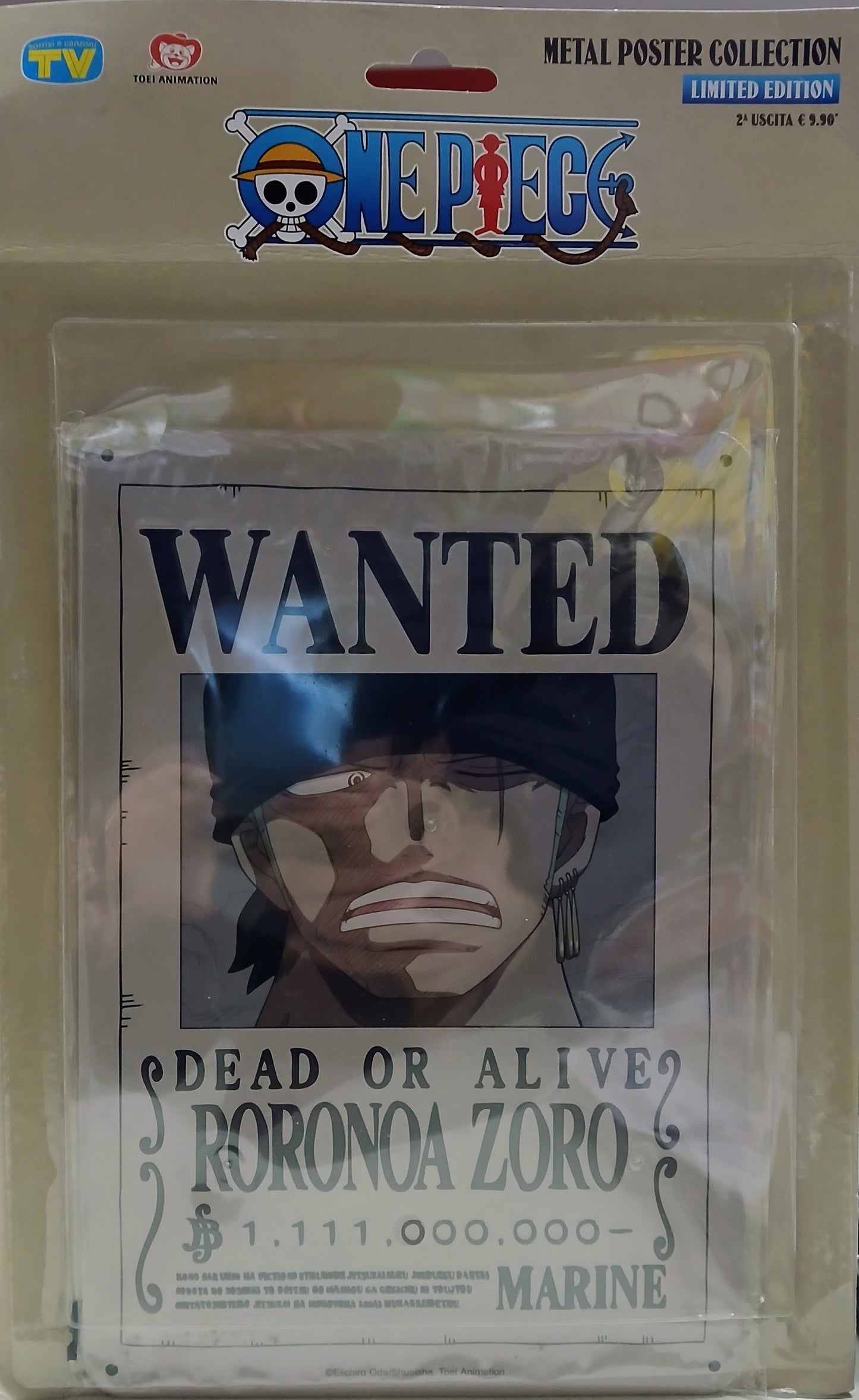 METAL POSTER COLLECTION ONE PIECE VOL.2 - RORONOA ZORO