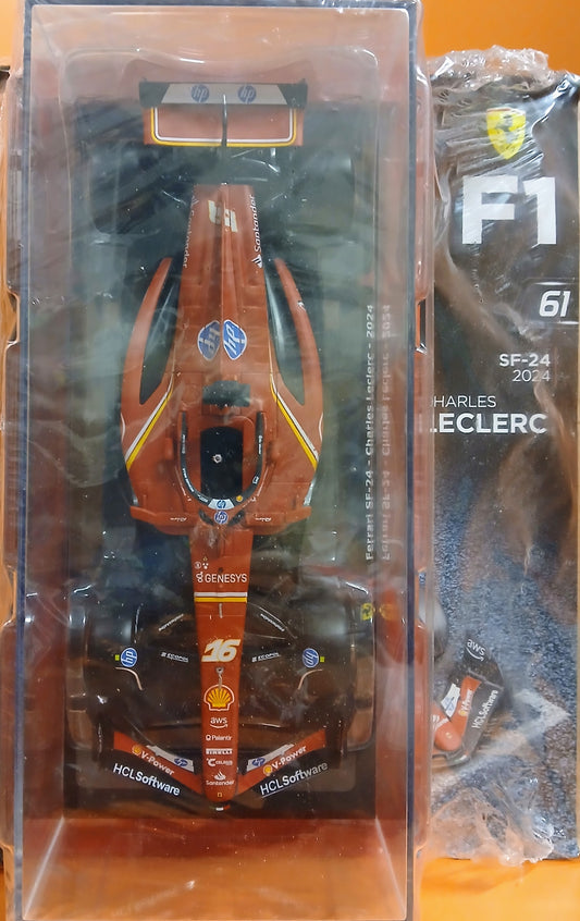 LE GRANDI FERRARI F1 VOL. 61 - SF-14 2024 CHARLES LECLERC - scala 1:24 (Copia)
