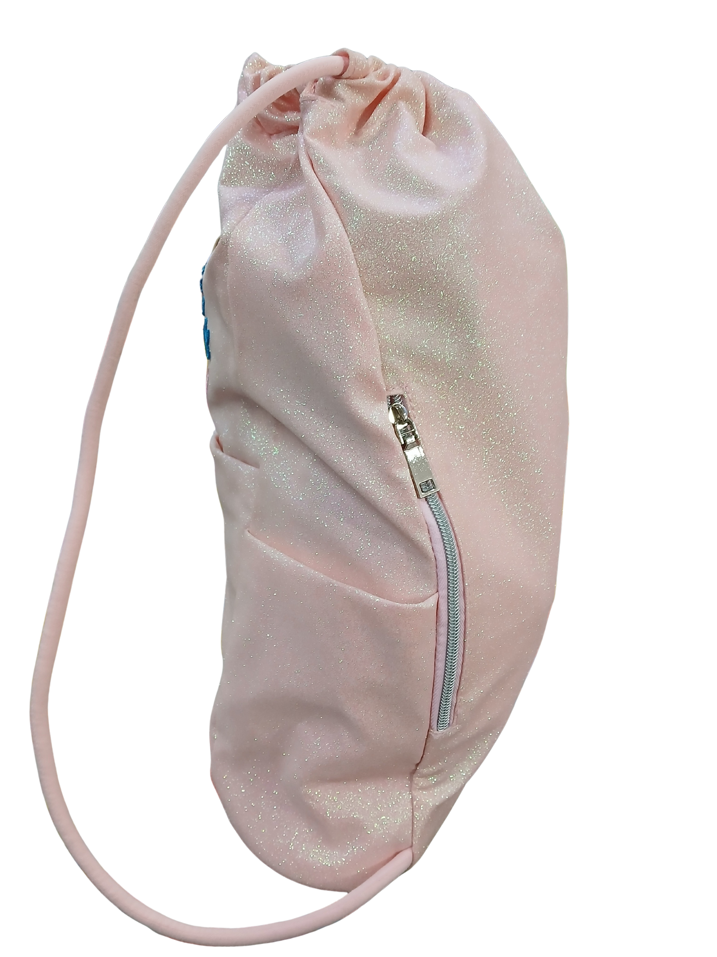 SAKKY BAG ROSA GLITTERRATA - TINTA UNITA GLAMOUR