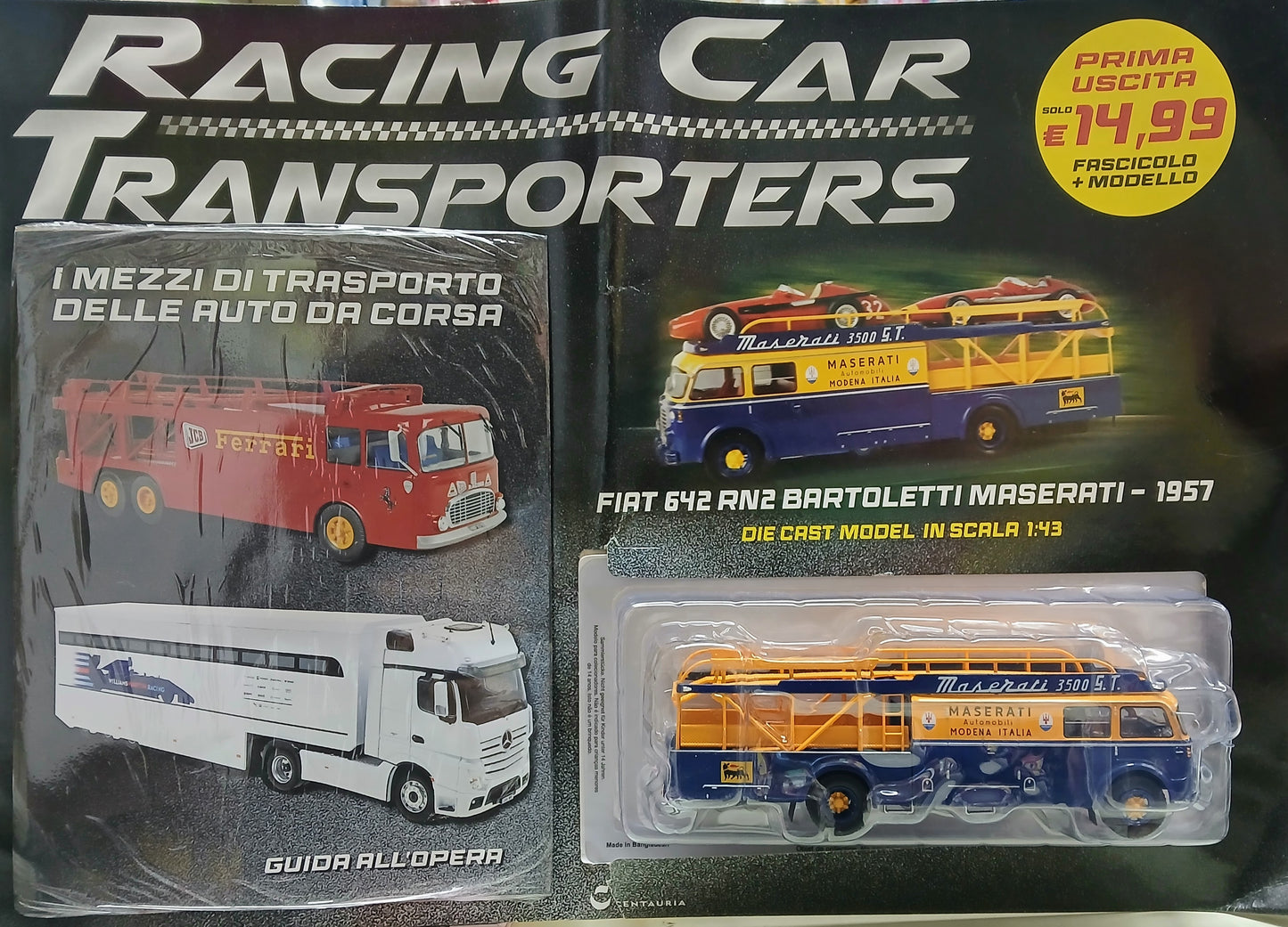 Racing Car Transporters  VOL.3 - MERCEDES BENZ ACTROS WILLIAMS MARTINI 2016 - SCALA 1/43