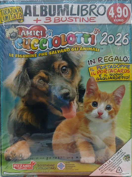 AMICI CUCCIOLOTTI 2026 - ALBUMLIBRO + 3 BUSTINE