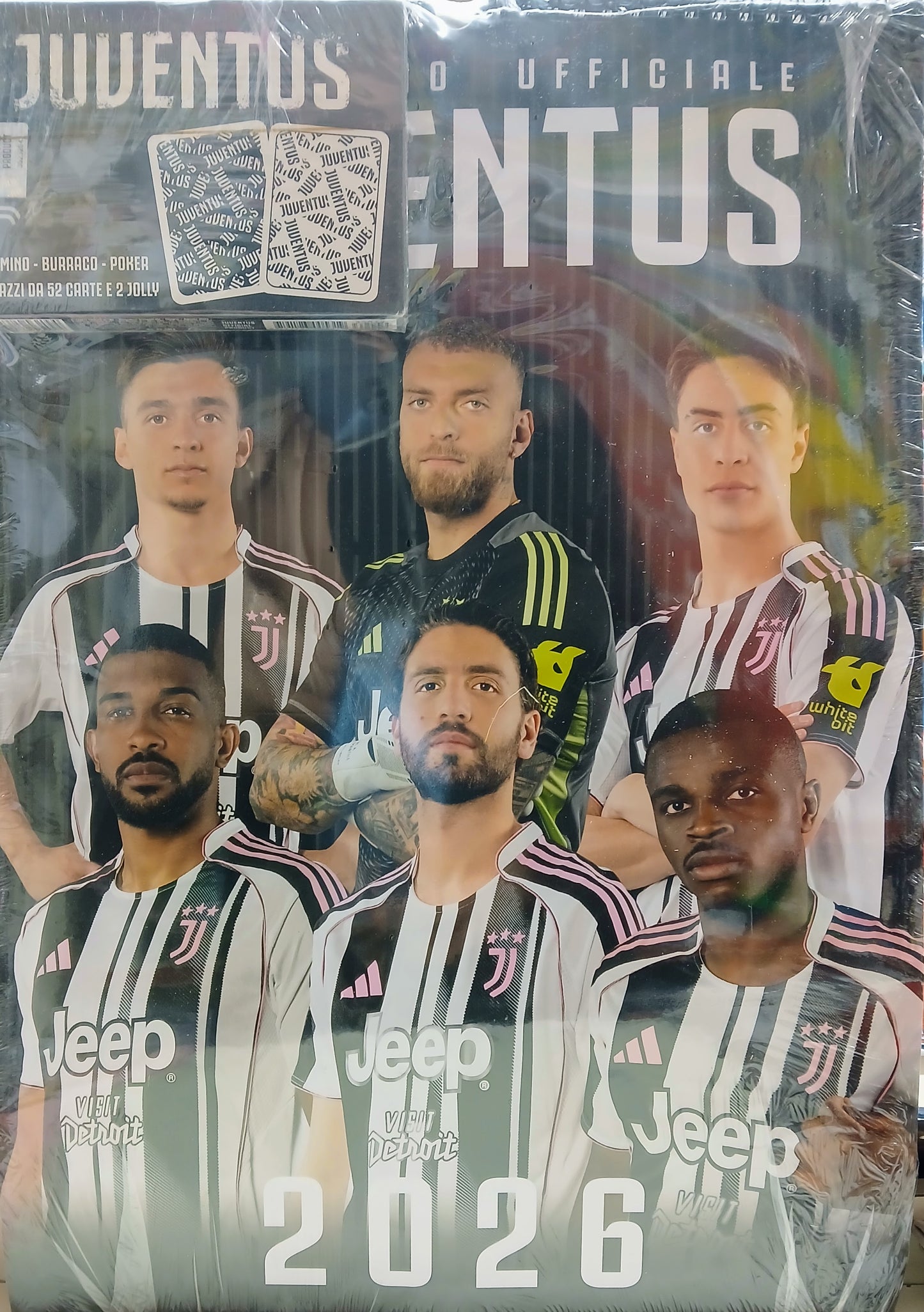 CALENDARIO UFFICIALE JUVENTUS + 2 MAZZI CARTE DA 52