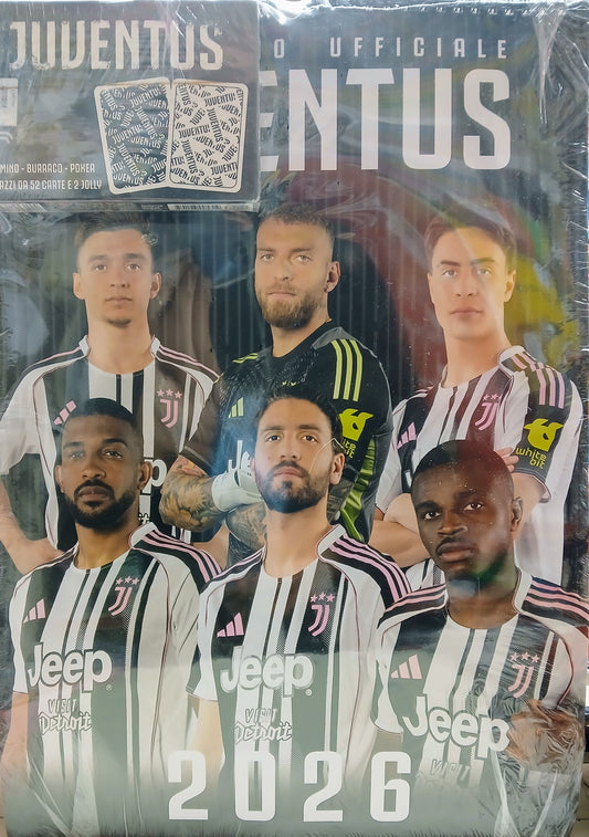 CALENDARIO UFFICIALE JUVENTUS + 2 MAZZI CARTE DA 52