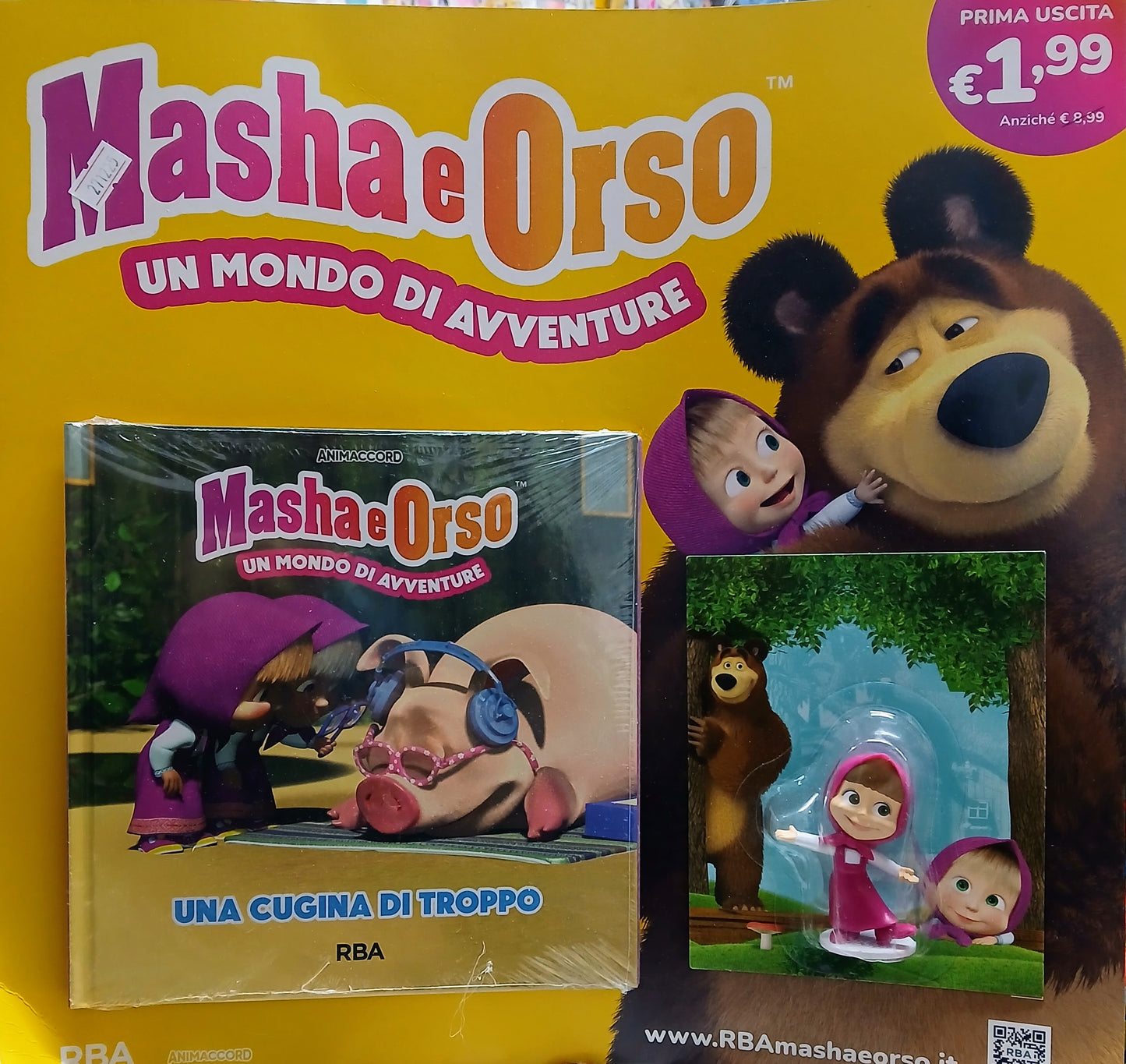 MASHA E ORSO COLLECTION VOL. 1 - MASHA + libro UNA CUGINA DI TROPPO