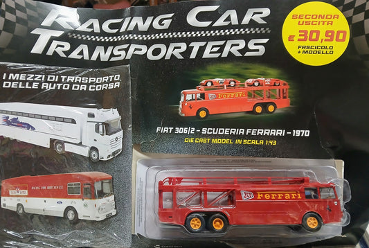 Racing Car Transporters  VOL.2 - FIAT 306/2 SCUDERIA FERRARI - 1970 - SCALA 1/43 (Copia)