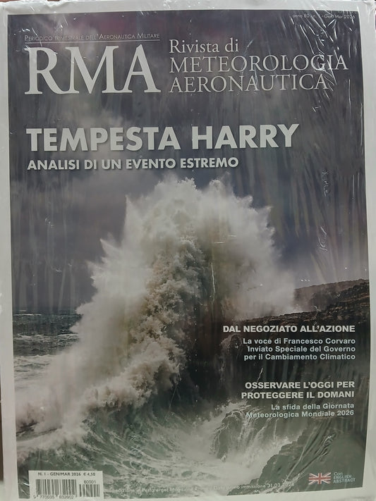 RMA - RIVISTA DI METEOROLOGIA AERONAUTICA ANNO 80 N.1 - GEN/MAR 2026 - TEMPESTA HARRY