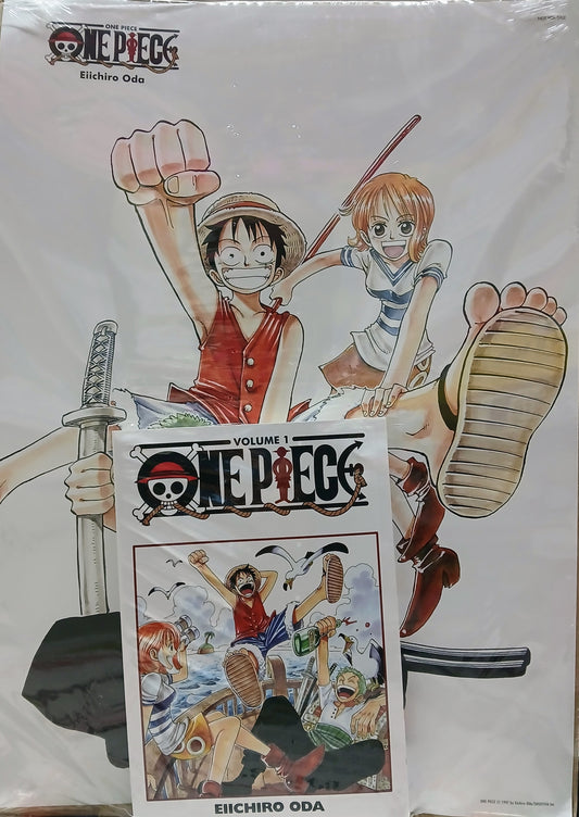 ONE PIECE VOL.1 + POSTER - EIICHIRO ODA - GAZZETTA DELLO SPORT- SORRISI E CANZONI