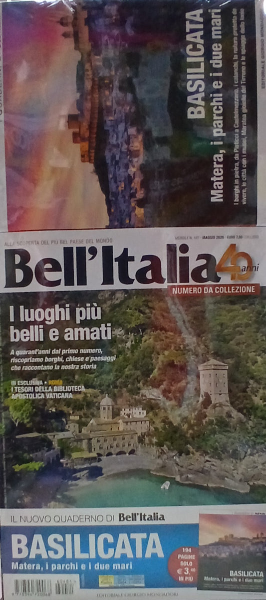 BELL'ITALIA N.481 CON LIBRO BASILICATA - MAGGIO 2026