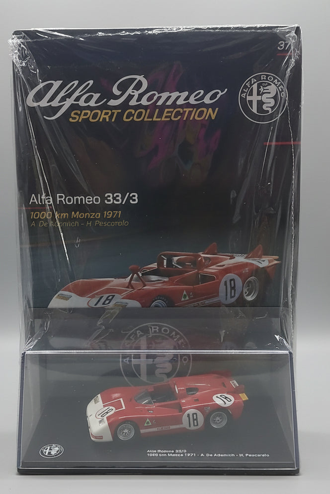 ALFA ROMEO SPORT COLLECTION VOL.37 - ALFA ROMEO 33/3 1000 KM MONZA 1971
