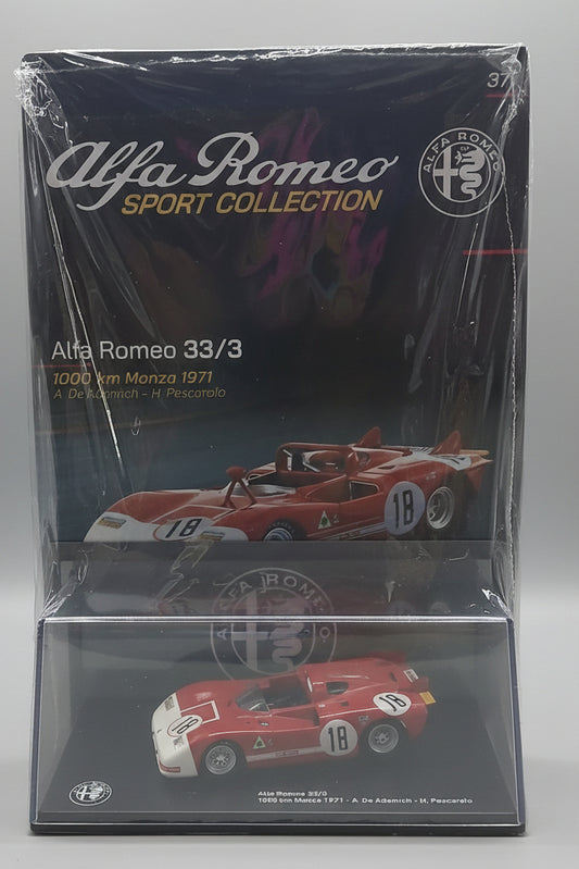 ALFA ROMEO SPORT COLLECTION VOL.37 - ALFA ROMEO 33/3 1000 KM MONZA 1971