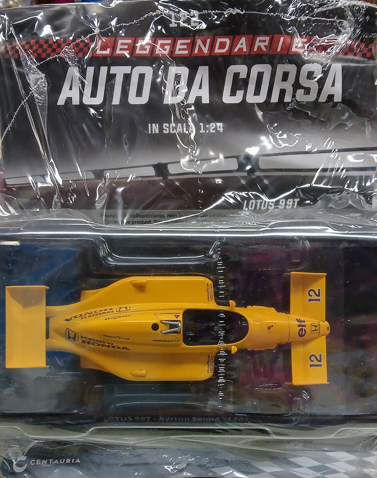 Leggendarie auto da corsa VOL.122 - LOTUS 99T - AYRTON SENNA - 1987 - scala 1:24