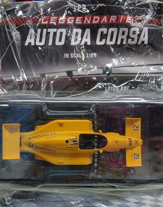 Leggendarie auto da corsa VOL.122 - LOTUS 99T - AYRTON SENNA - 1987 - scala 1:24