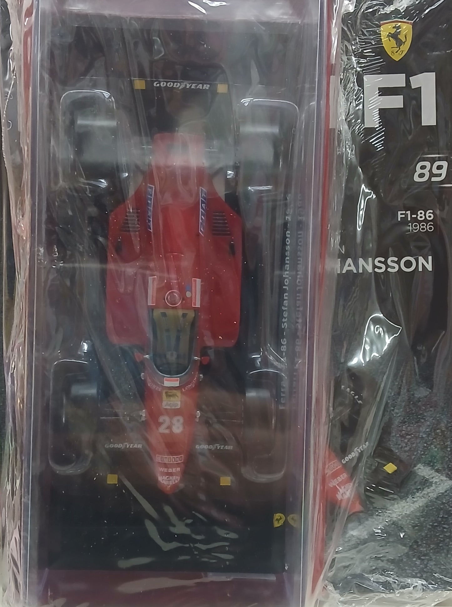 LE GRANDI FERRARI F1 VOL. 89 -F1-86 - STEFAN JOHANSSON - scala 1:24