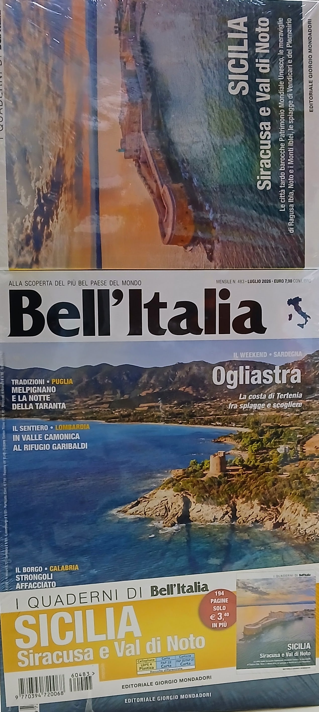 BELL'ITALIA N.483 CON LIBRO - SICILIA - SIRACUSA E VAL DI NOTO - LUGLIO 2026