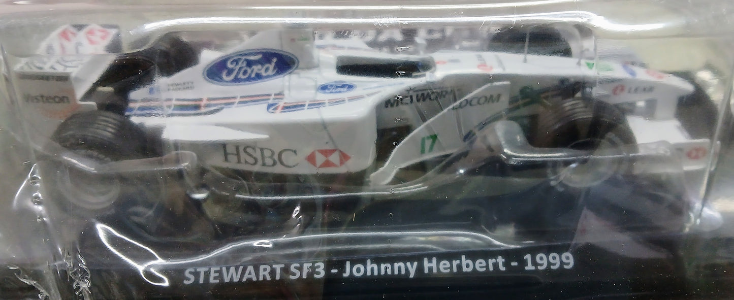 Leggendarie auto da corsa VOL.123 - STEWART SF3 - JOHNNY HERBERT - 1999 - scala 1:24
