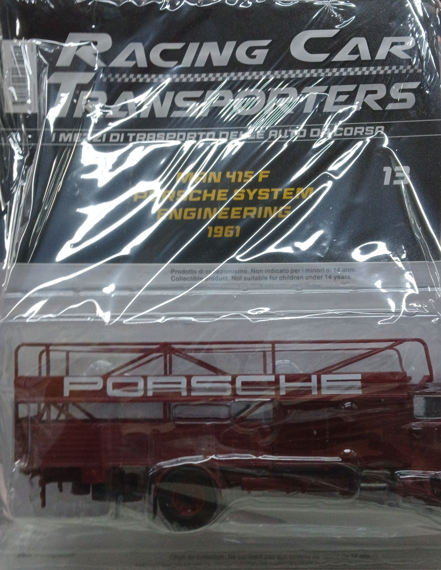 Racing Car Transporters  VOL.12 - MAN 415 F PORSCHE SYSTEM ENGINEERING 1961 - SCALA 1/43