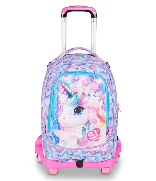TROLLEY JACK 8 RUOTE - GLOW LED UNICORN GIRL - SJ GANG