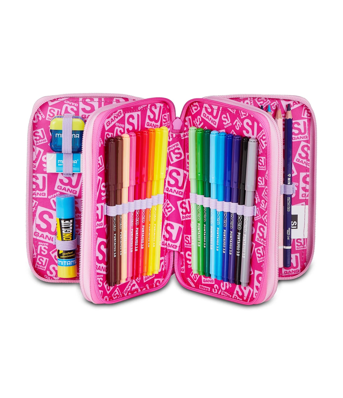 ASTUCCIO 3 ZIP - FLUFFY PINK GIRL - SJ GANG