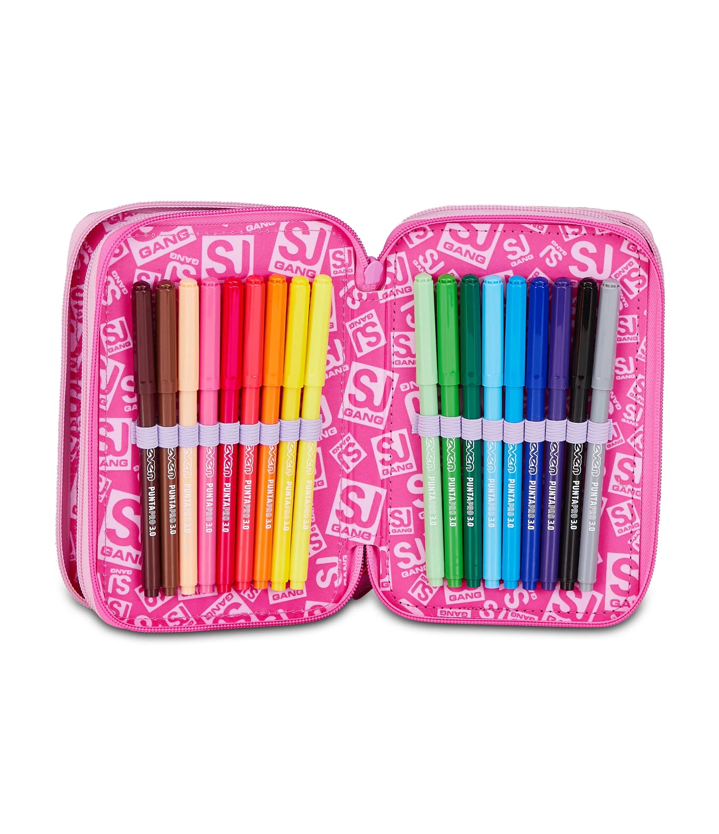 ASTUCCIO 3 ZIP - FLUFFY PINK GIRL - SJ GANG