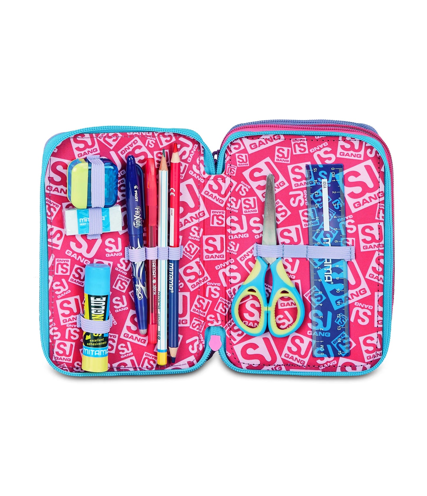 ASTUCCIO 3 ZIP - LED UNICORN GIRL - SJ GIRL