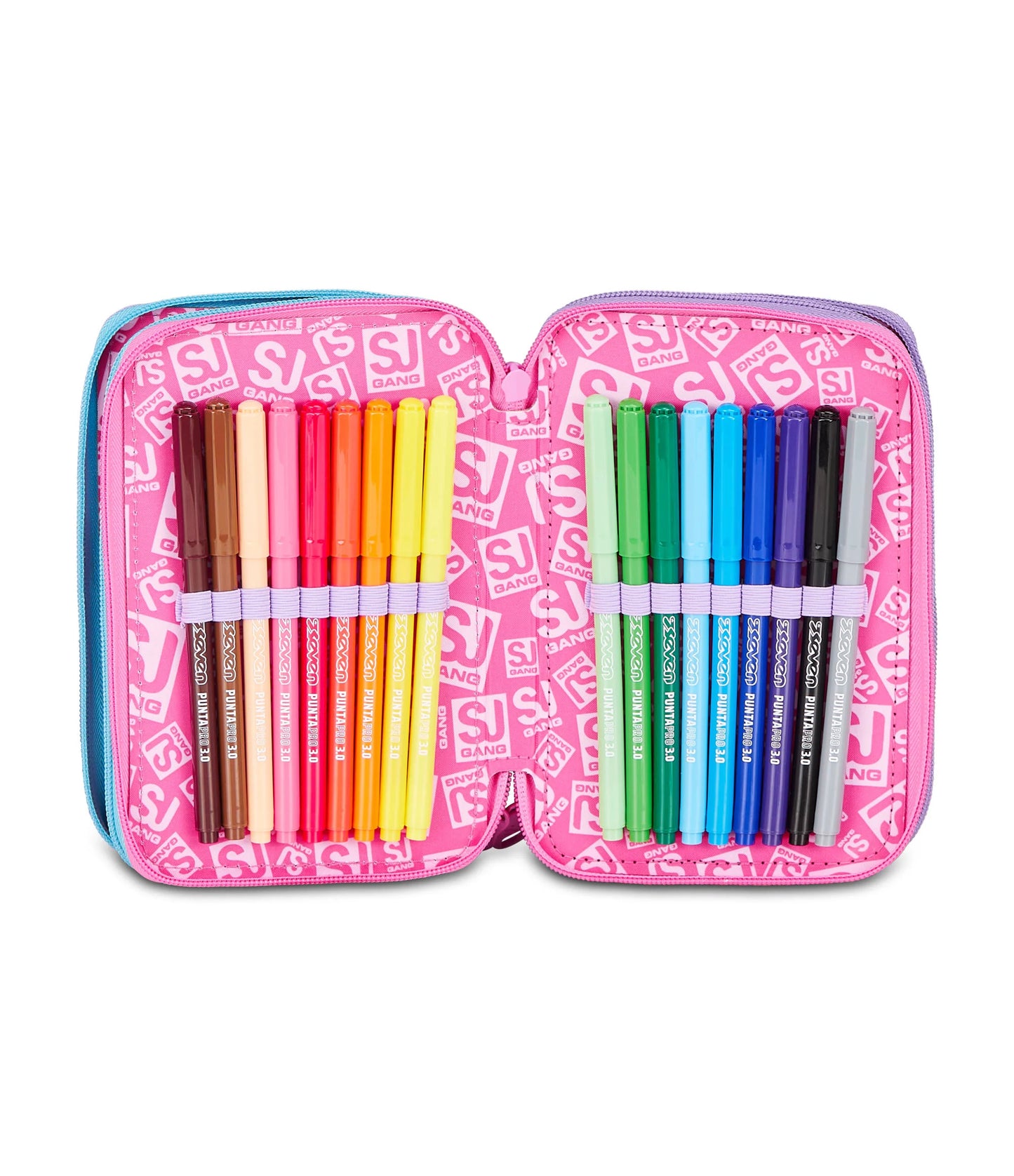 ASTUCCIO 3 ZIP - LED UNICORN GIRL - SJ GIRL