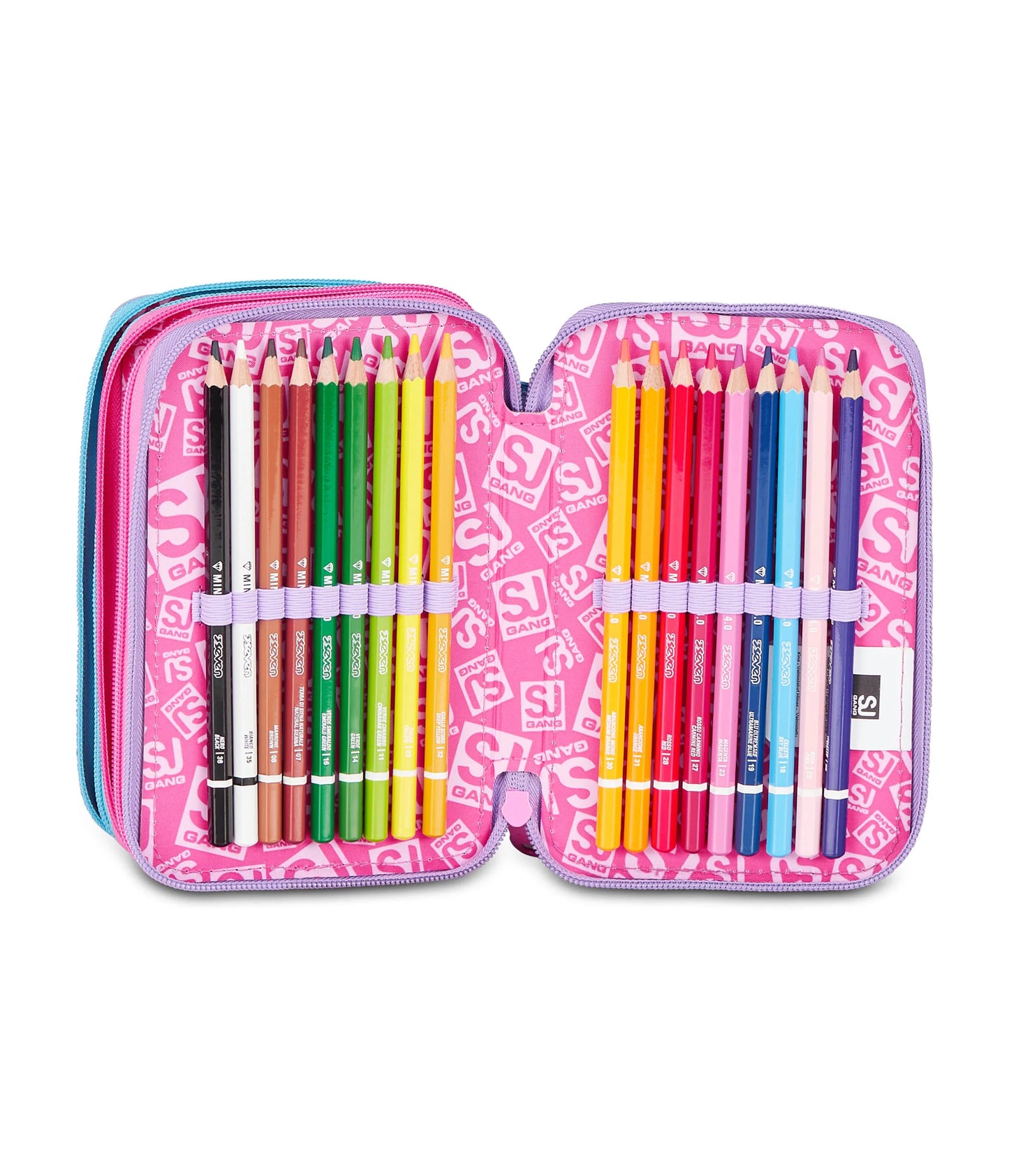 ASTUCCIO 3 ZIP - LED UNICORN GIRL - SJ GIRL