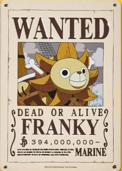 METAL POSTER COLLECTION ONE PIECE VOL. 7 - Wanted Franky