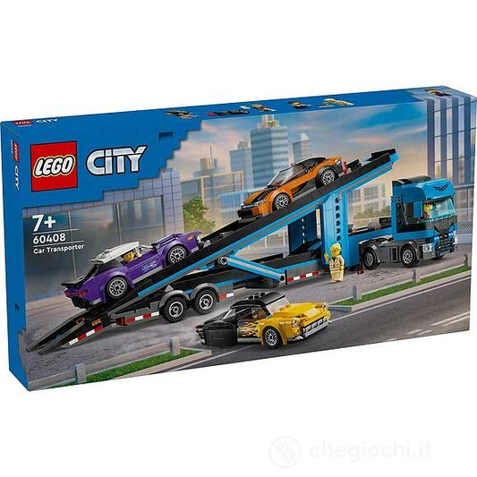 LEGO CITY 60408 -Camion Trasportatore Con Auto Sportive